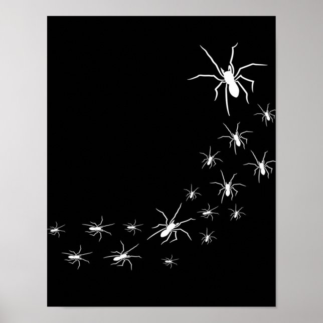 Halloween Scary Spider | Spider Lover Gift Idea Poster (Front)