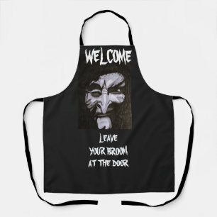 HALLOWEEN SCARY WITCH HUMOR APRON