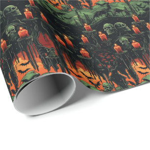  💀Halloween - scary 😱 Wrapping Paper