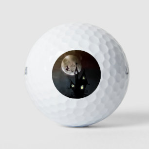 Halloween Scene Golf Balls