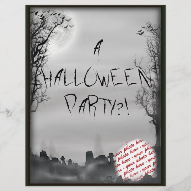 Halloween Scene Photo Frame (Front)
