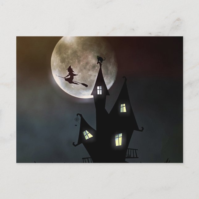 Halloween Scene Postcard (Front)