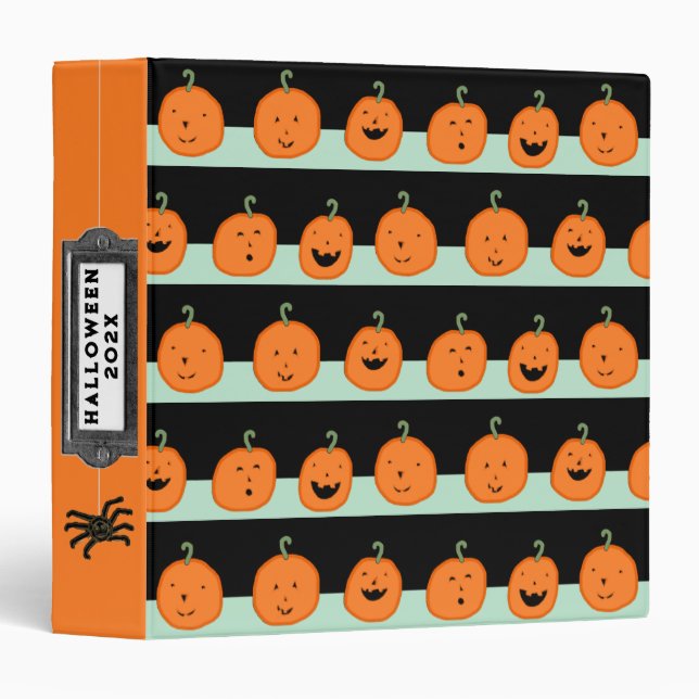 Halloween Scrapbook Photo Album Binder (Front/Spine)