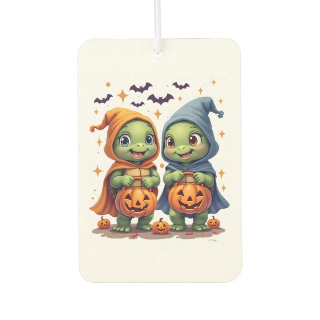 Halloween Sea Turtle Ghost Turtles T-Shirt Air Freshener (Front)