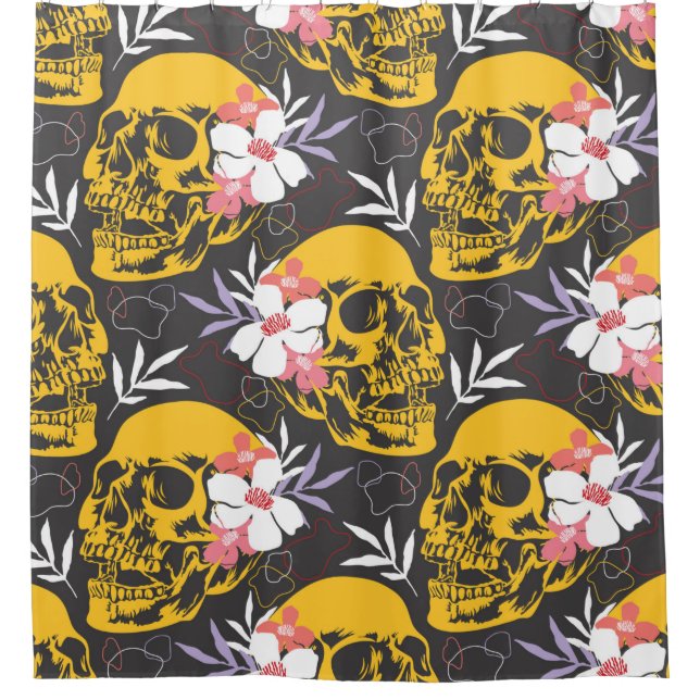 Halloween seamless pattern with colorful and scary (Front)