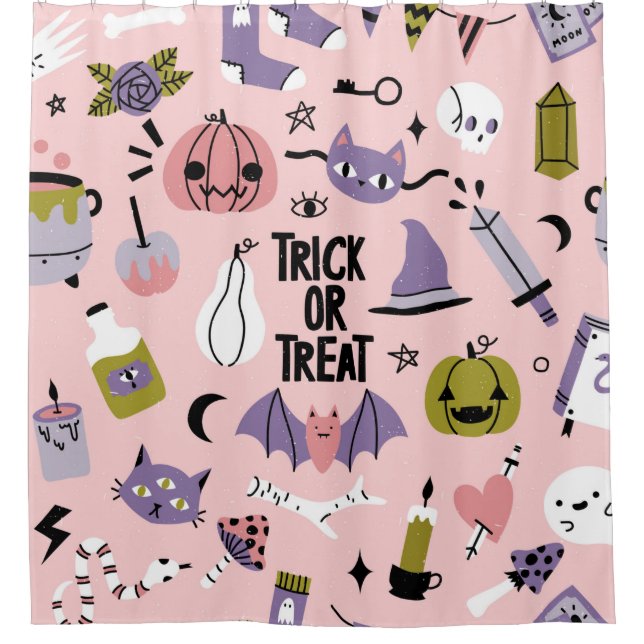 Halloween seamless pattern with different cute car (Front)