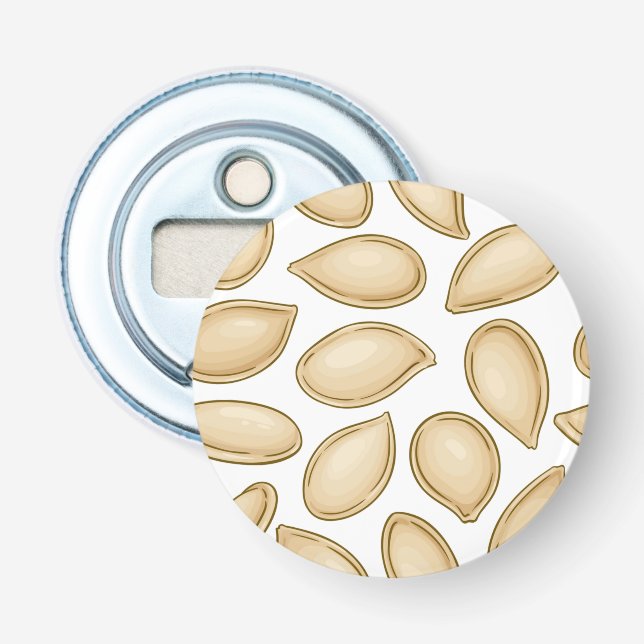 Halloween seeds pattern bottle opener (Front)