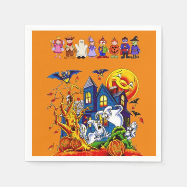Halloween serviettes en papier (Devant)