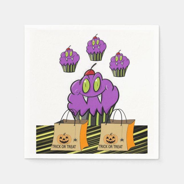 Halloween serviettes en papier (Devant)