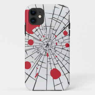 halloween shattered glass iPhone 11 case