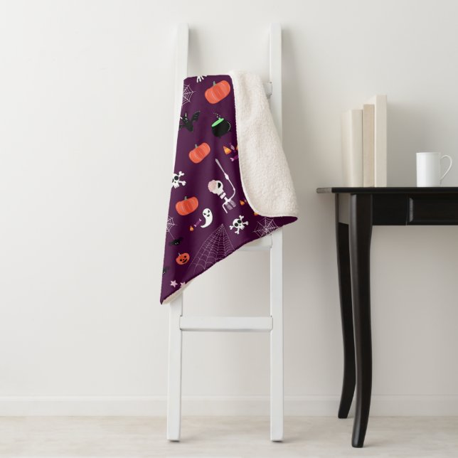 Halloween Sherpa Blanket (In Situ)