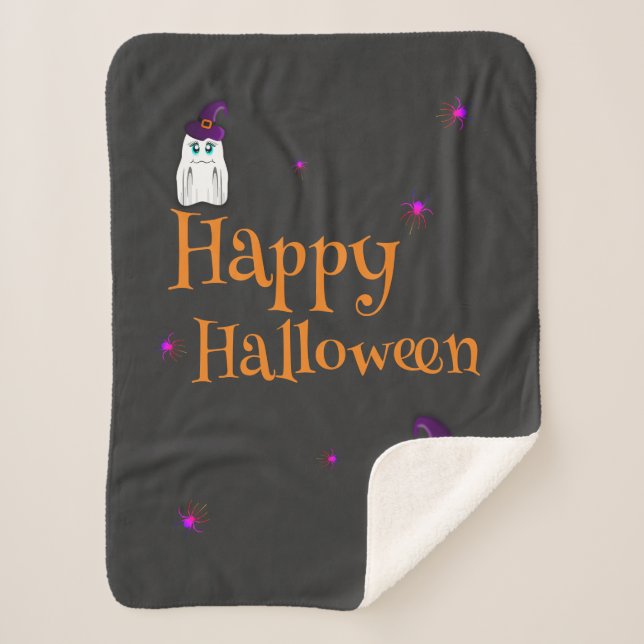 Halloween Sherpa Blanket (Front)