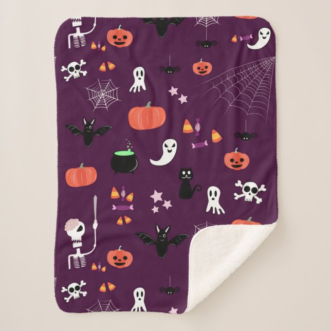 Halloween Sherpa Blanket (Front)