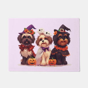 Halloween Shih Tzu Dogs Doormat