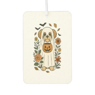 Halloween Shih Tzu with Fall Flowers Air Freshener
