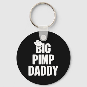 Halloween Shirt Big Pimp Daddy Pimp Costume Party Keychain