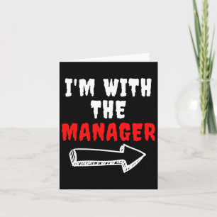 Halloween Shirt Funny Vintage Retro I'm With The M Card