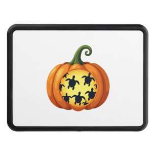 Halloween Shirt Pumpkin Turtle Sea Halloween Costu Trailer Hitch Cover