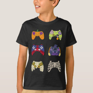 Halloween Shirt Skeleton Zombie Gaming Controllers