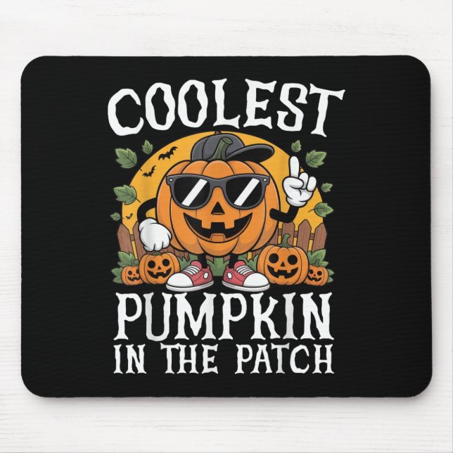 Halloween Shirts Boys And Kids Coolest Pumpkin In  Mouse Pad (Front)