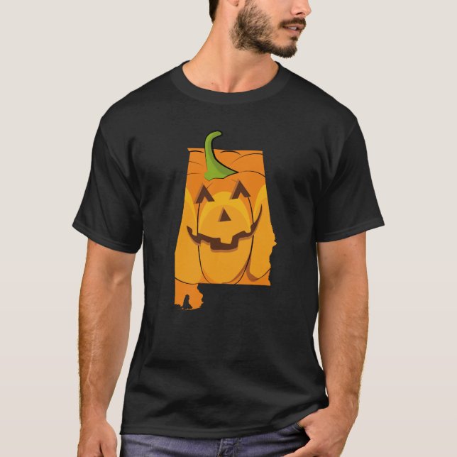 Halloween Shirts Cute Alabama Halloween Shirt (Front)