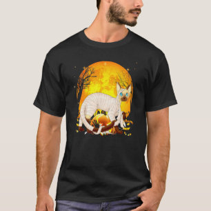 Halloween Shirts For Boys Kids Brow Cat Mummy Pump