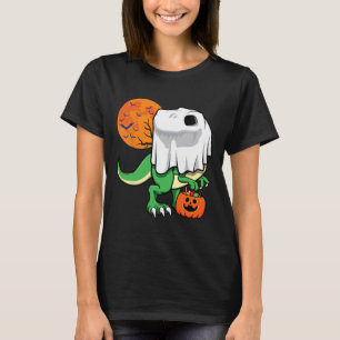 Halloween Shirts For Boys Men Dinosaur T Rex Ghost