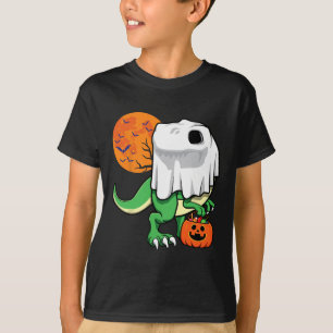 Halloween Shirts For Boys Men Dinosaur T Rex Ghost