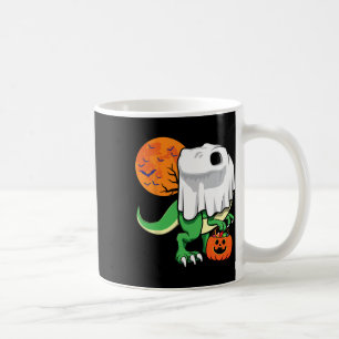 Halloween Shirts For Boys Men Dinosaur T Rex Ghost Coffee Mug