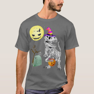 Halloween shirts for BoysDinosaur Skeleton T rex S