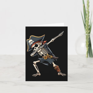 Halloween Shirts For Men Boys Kids Skeleton Pirate Card