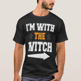 Halloween Shirts For Men I_m With The Witch Funny