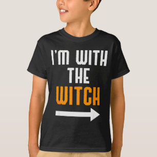 Halloween Shirts For Men I'm With The Witch Funny