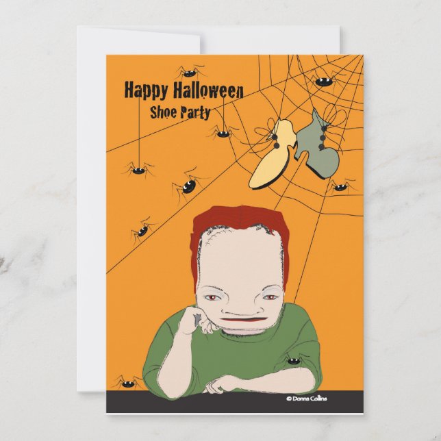 Halloween Shoe Party Invitation (Front)