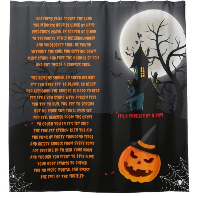Halloween Shower Curtain (Front)