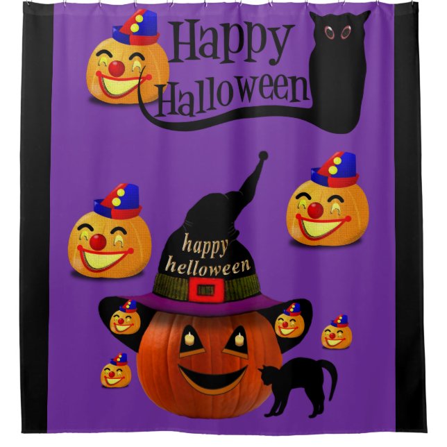 Halloween Shower Curtain (Front)