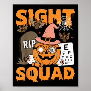 Halloween Sight Squad Optometry Optician Optometri Poster
