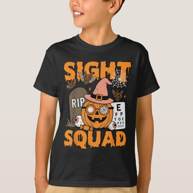 Halloween Sight Squad Optometry Optician Optometri T-Shirt (Front)