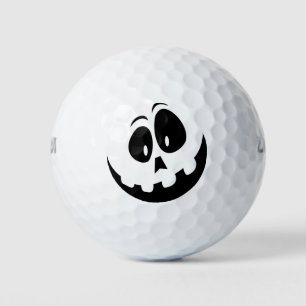 Halloween Silhouette Carved Pumpkin   Golf Balls