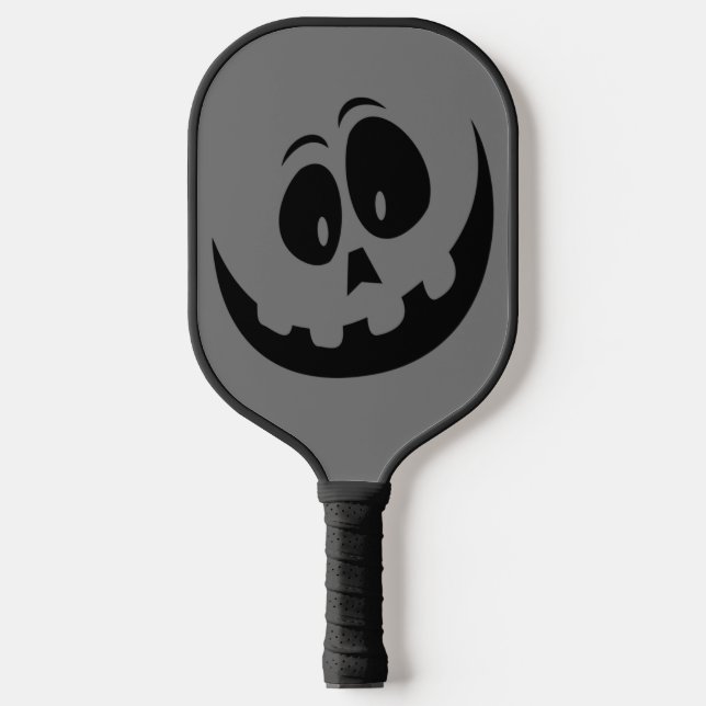 Halloween Silhouette Carved Pumpkin   Pickleball Paddle (Front)