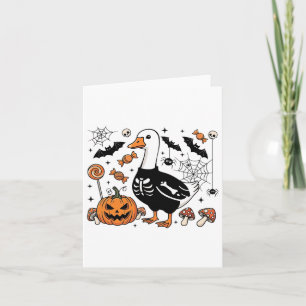 Halloween Silly-goose Spooky Season Honking Jack-o Card