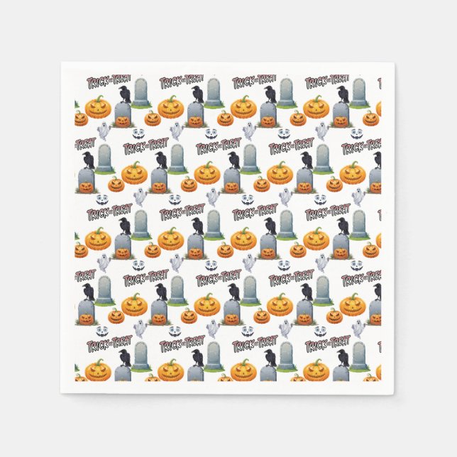 Halloween Silly Monster Napkin (Front)