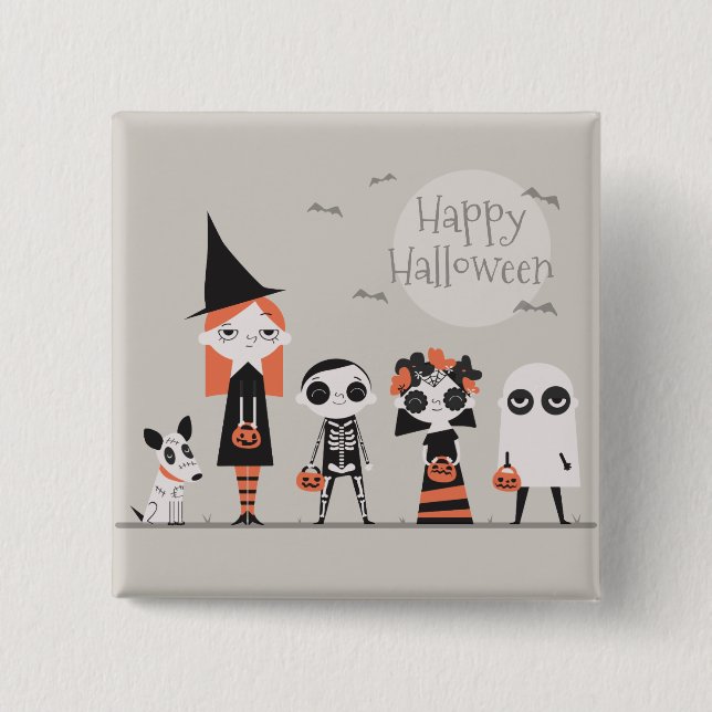 Halloween simple mais élégant | Badge (Devant)