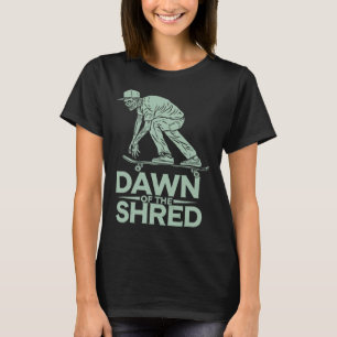 Halloween Skateboard Dawn Of The Shred Zombie Skat T-Shirt