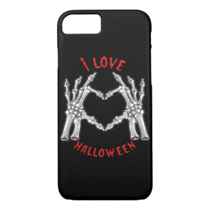 Halloween Skeletal Hands Heart Funny Saying Case-Mate iPhone Case