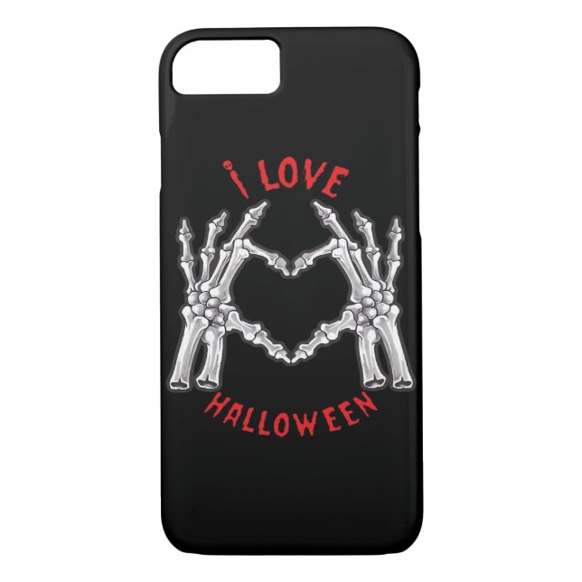 Halloween Skeletal Hands Heart Funny Saying  Case-Mate iPhone Case (Back)