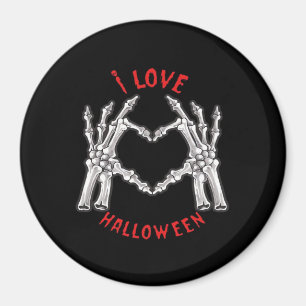 Halloween Skeletal Hands Heart Funny Saying Magnet