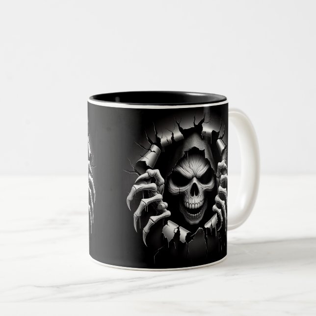 Halloween Skeleton 3D Mug (Devant droit)