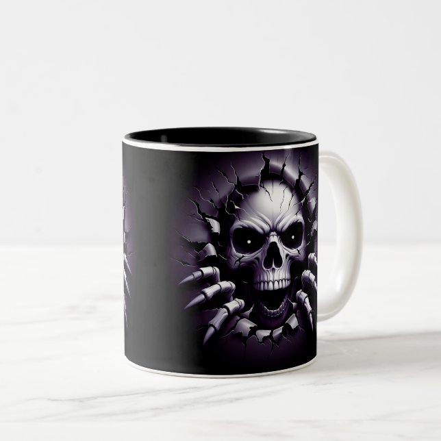 Halloween Skeleton 3D Mug (Devant droit)