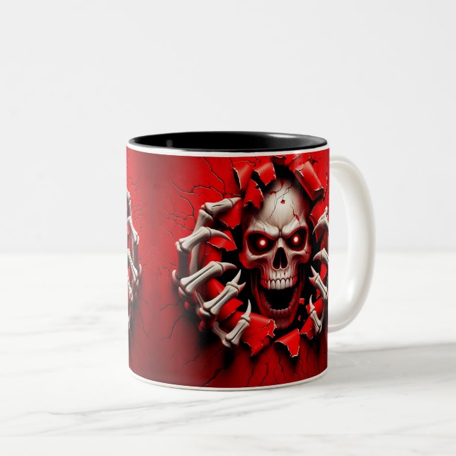 Halloween Skeleton 3D Mug (Devant droit)